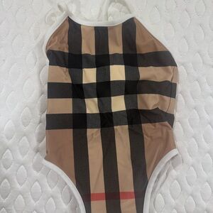 Burberry White One-Piece Swimsuit